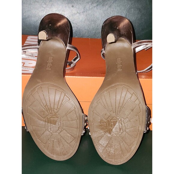 Unlisted Women’s Heeled Sandals – Size 9 – Champagne Metallic Strappy Heels - Picture 5 of 6